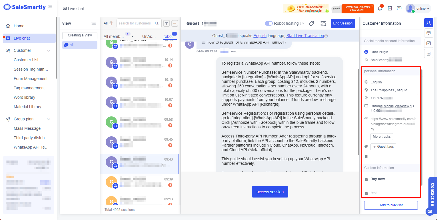 Customer Journey Tracking