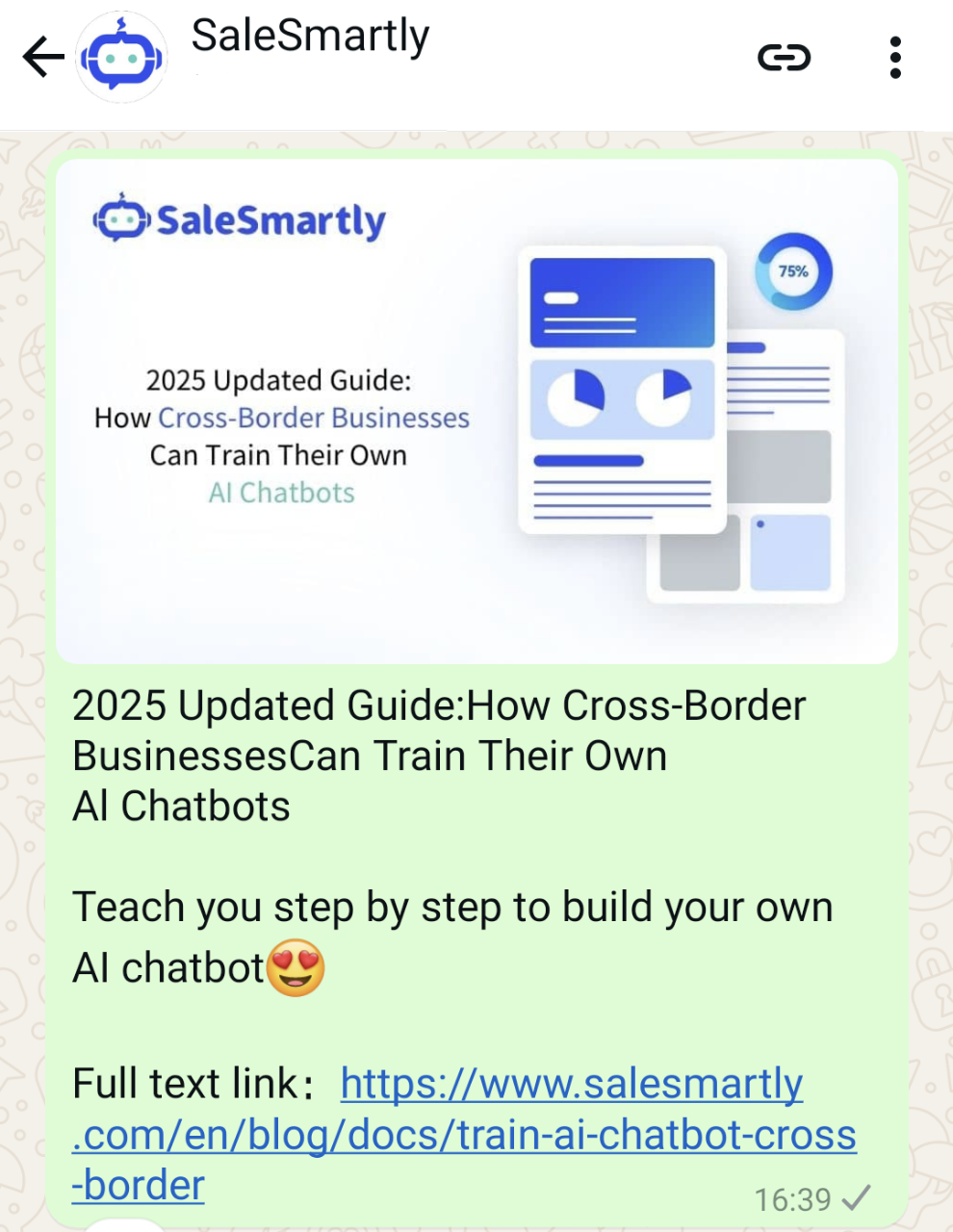 Ví dụ chiến lược nội dung WhatsApp Channel