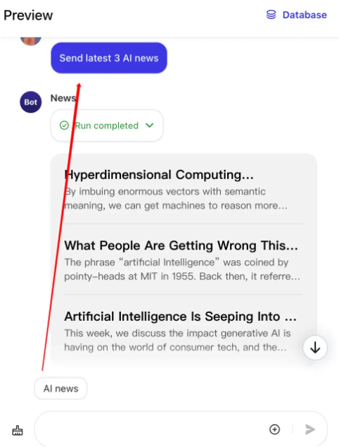 Pengalaman percakapan