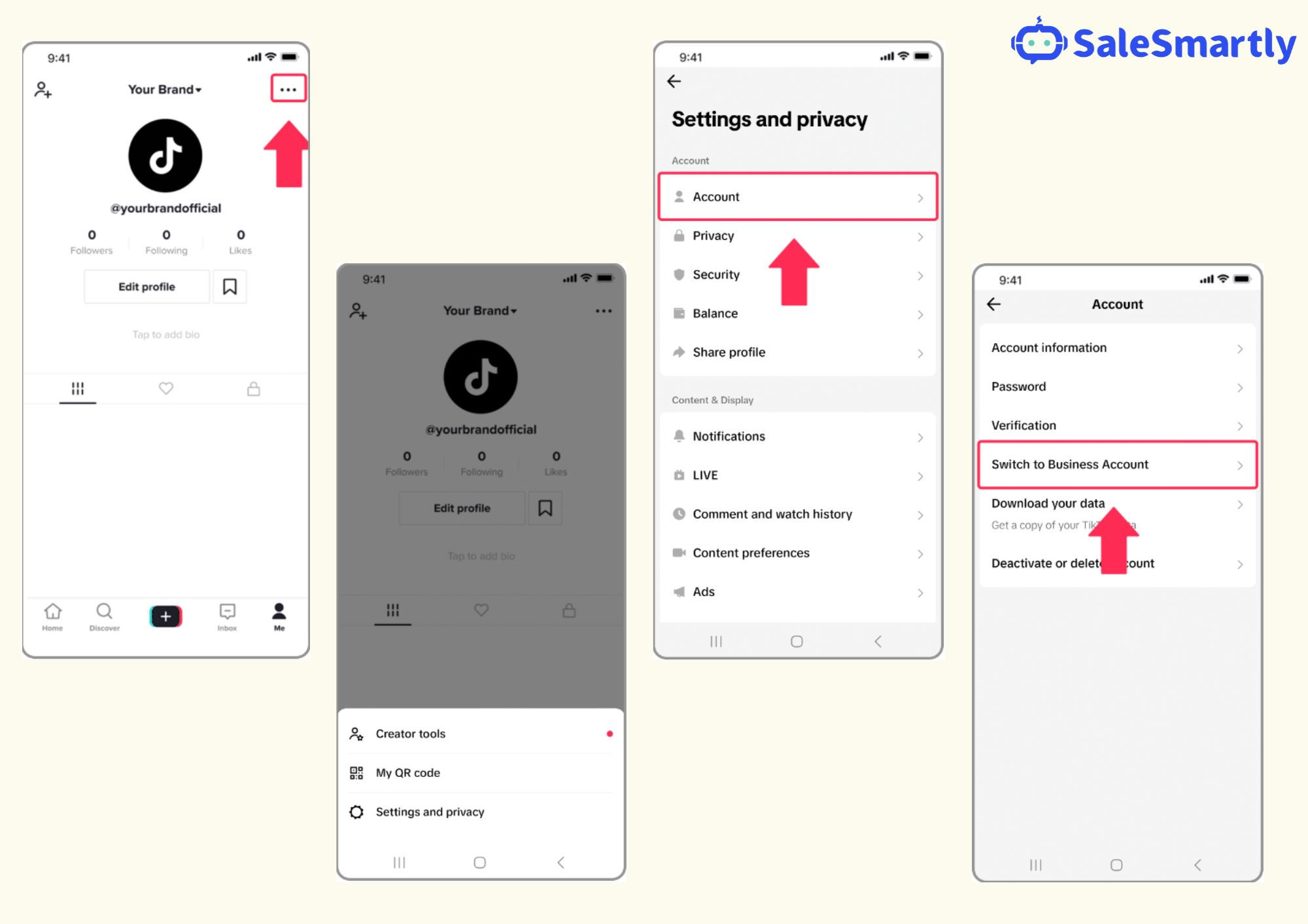 Chuyển từ Tài khoản Cá nhân sang Doanh nghiệp trên TikTok