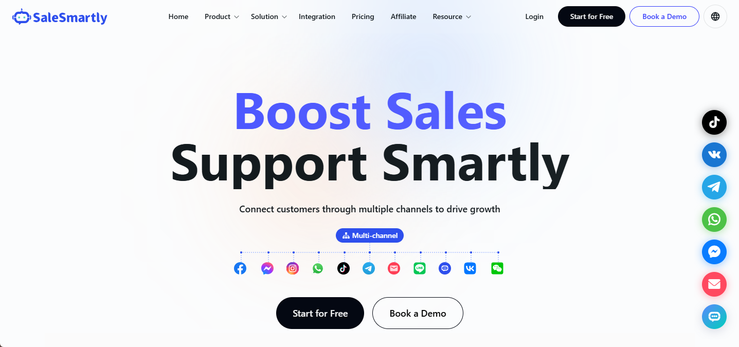 SaleSmartly: Tương tác Khách hàng Đa kênh