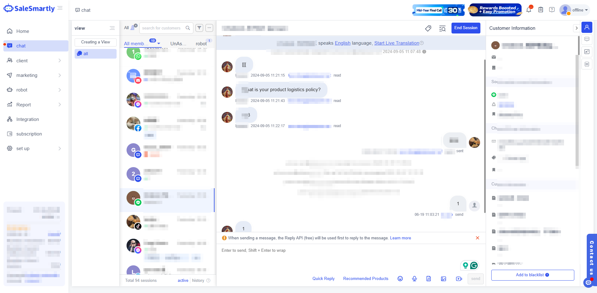 Aktifkan sinkronisasi pesan real-time di berbagai perangkat