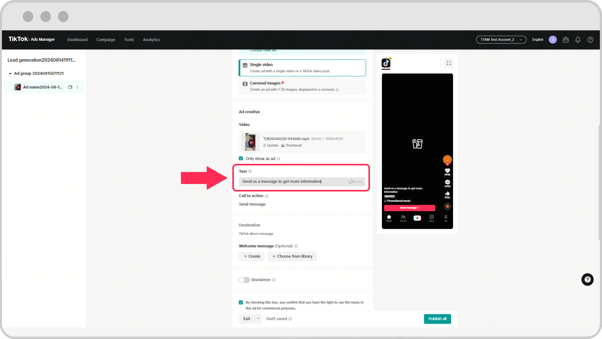 Văn bản quảng cáo