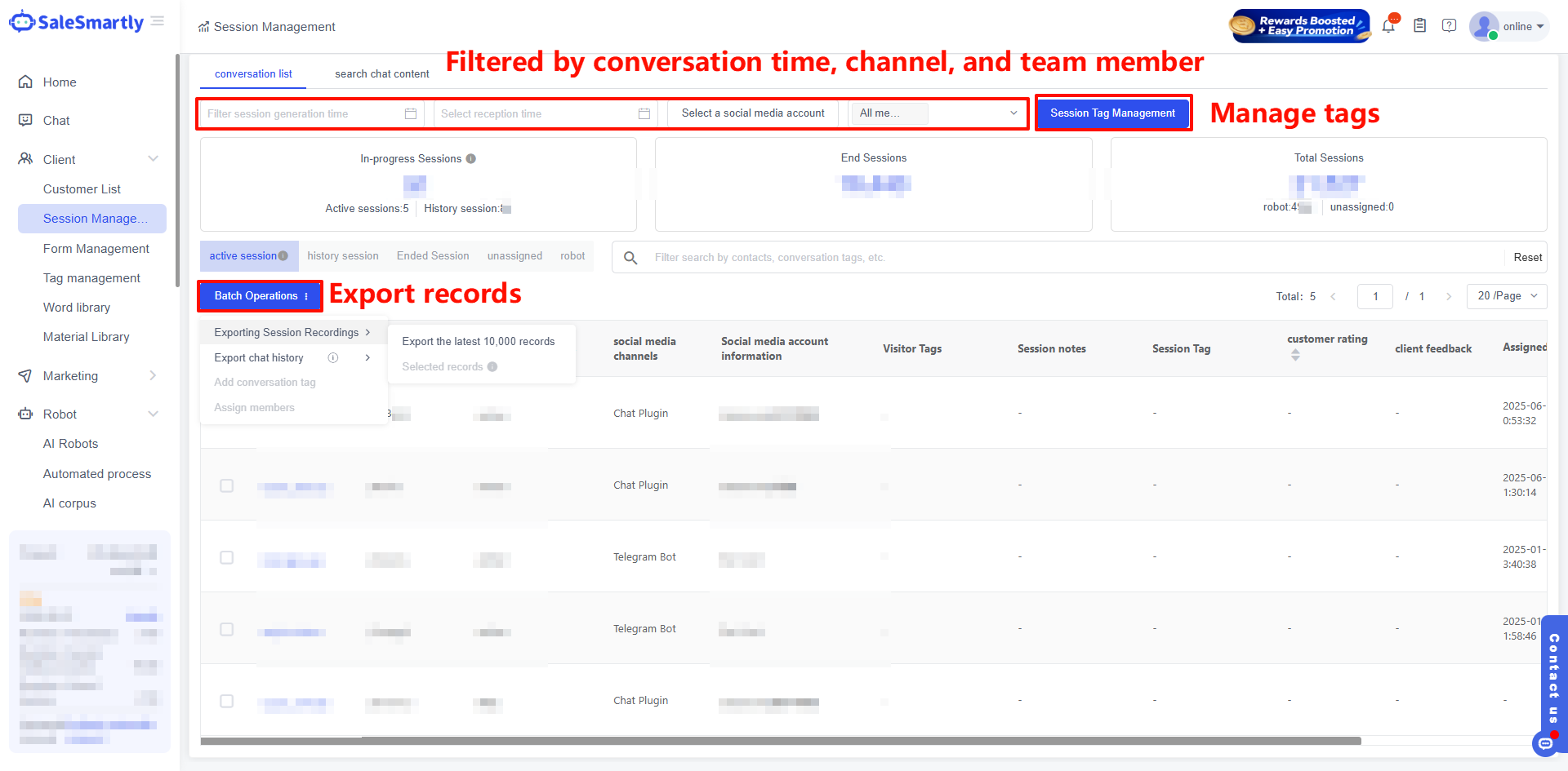 Conversation management