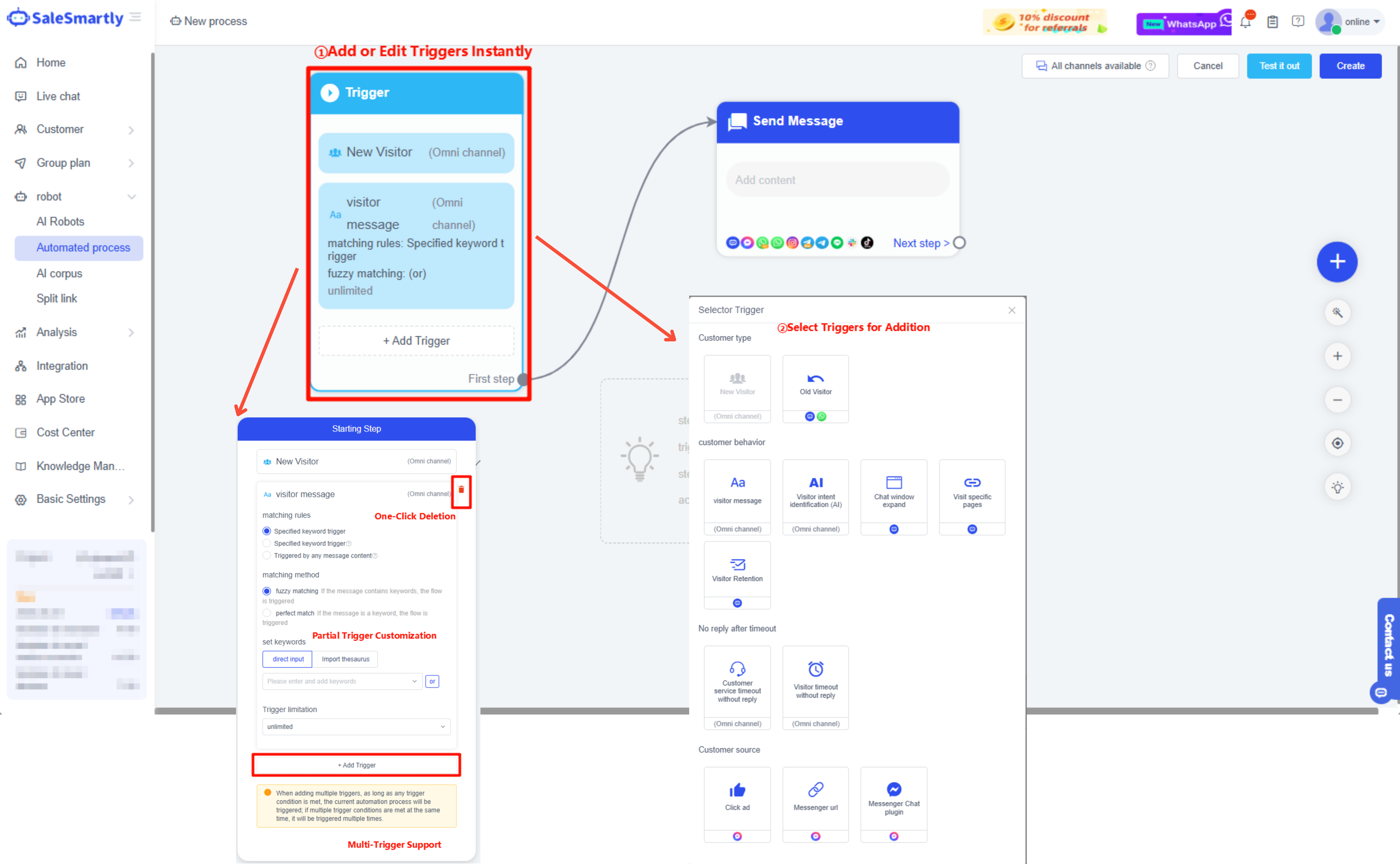 Automate Conversations for 24/7 Efficiency