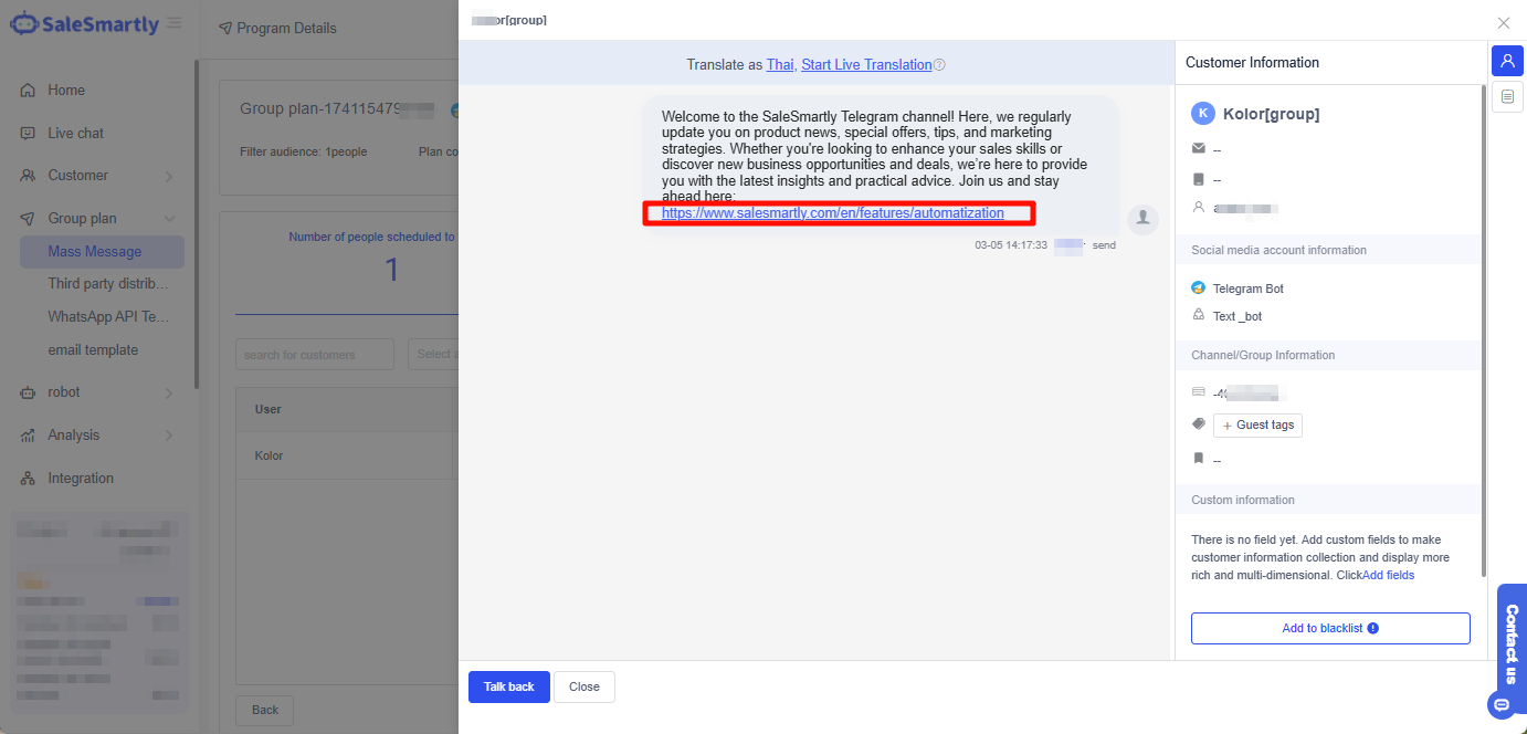 Tin nhắn hàng loạt