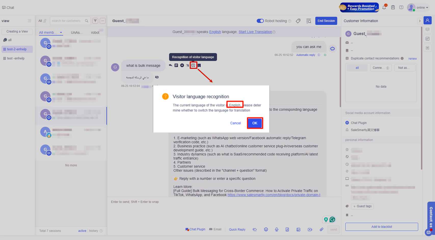 Nhận diện Ngôn ngữ Khách