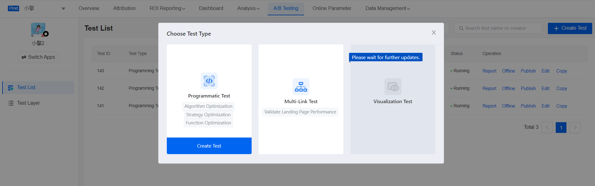 Programmatic Video Testing Create Programmatic Test-SolarEngine|HelpSite