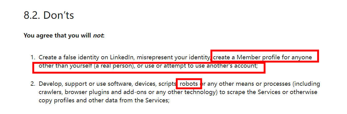 LinkedIn's policies include stringent measures to detect AI-generated profile photos and prohibit the use of clients' or colleagues' profiles.