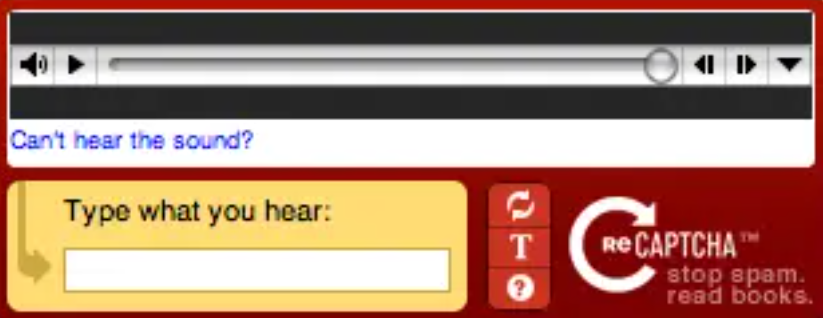 Audio Captchas