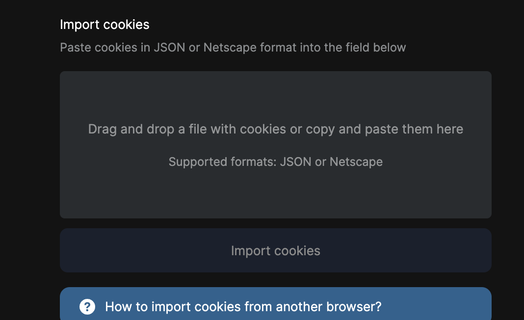 import cookies