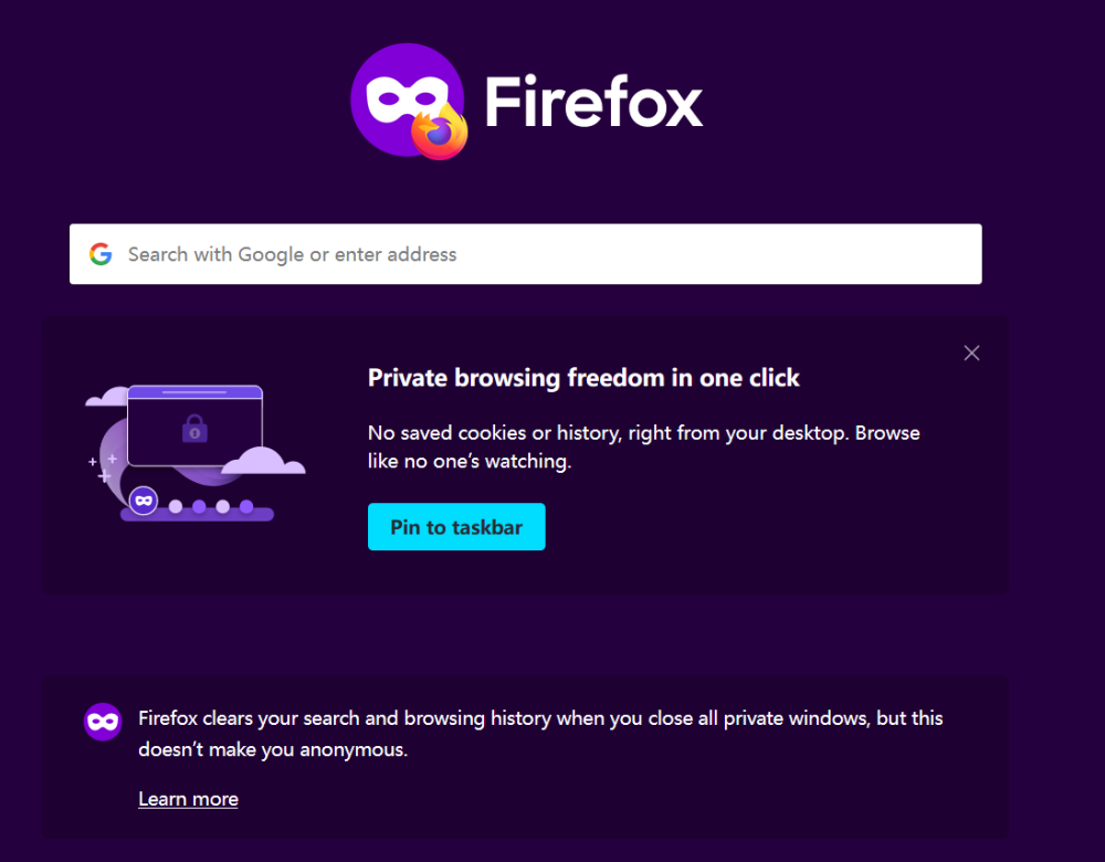 Firefox Private Window