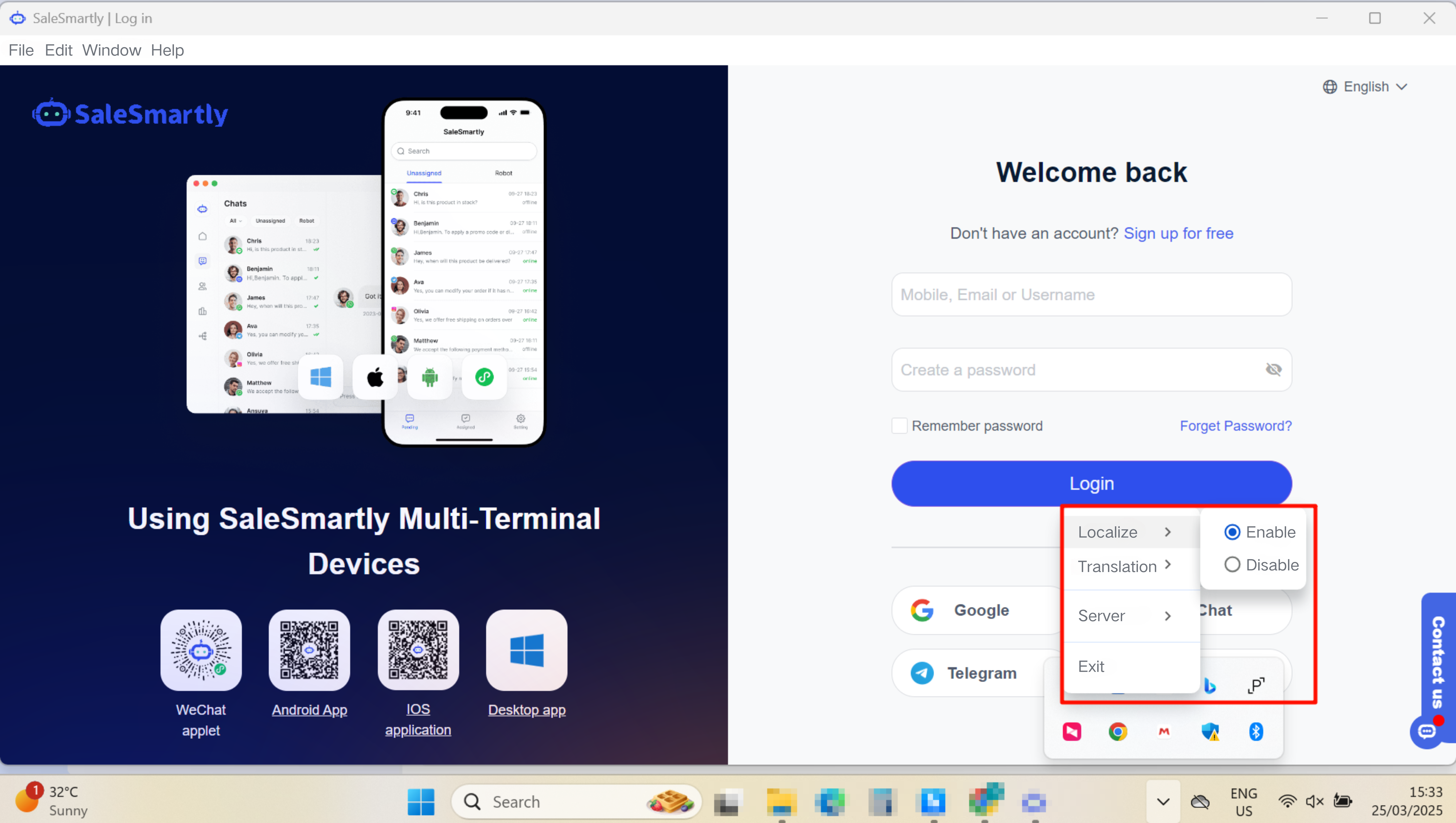 Hướng dẫn kích hoạt dịch địa phương
