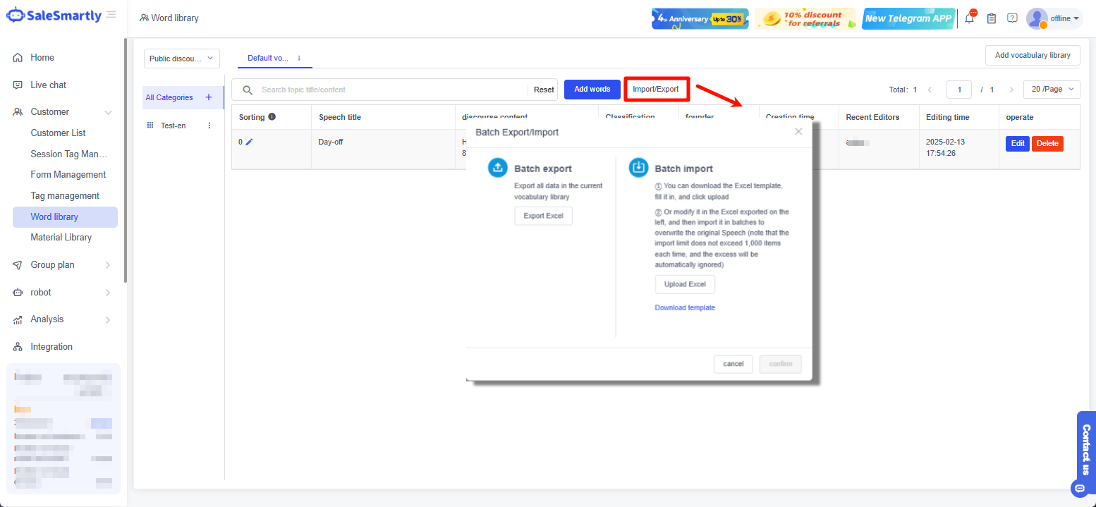 Nhập và xuất kịch bản