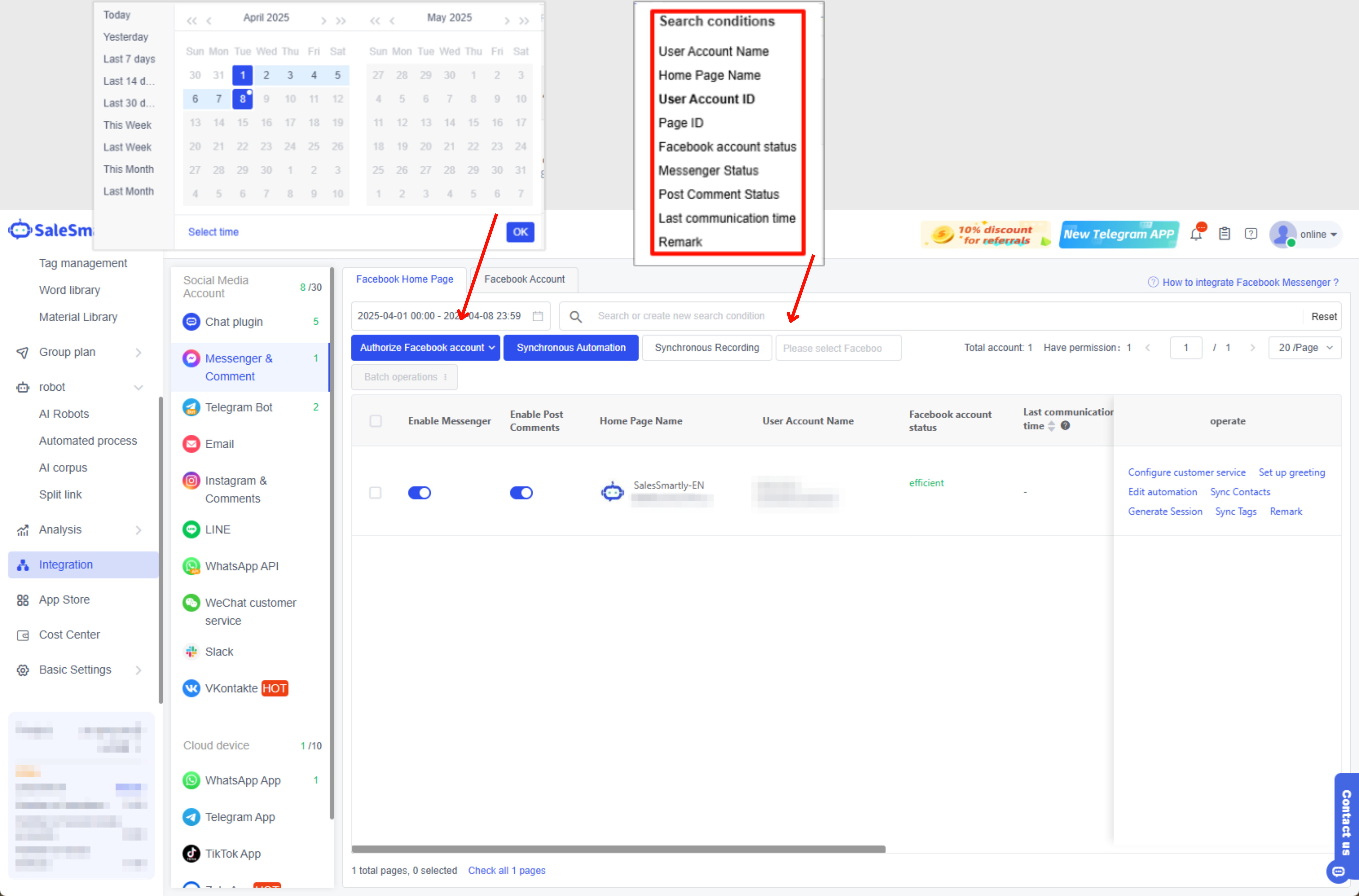 Bộ lọc Tìm kiếm Thông minh