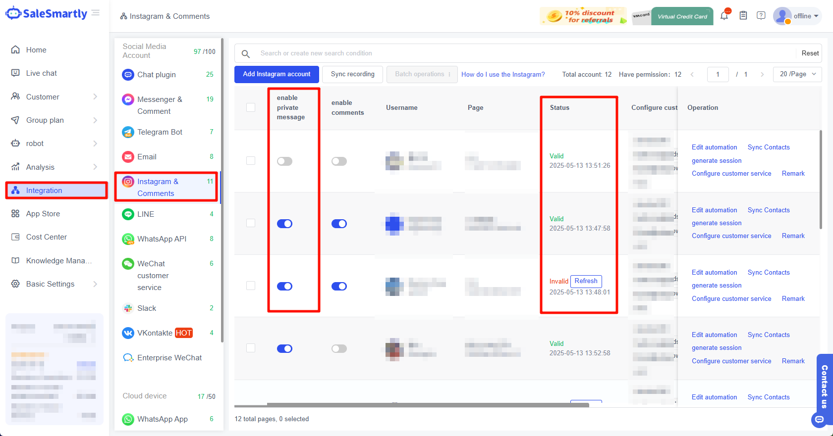Kiểm tra trạng thái