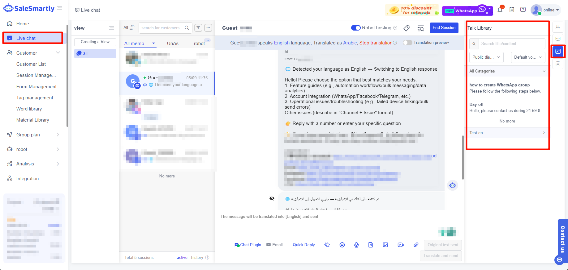Trò chuyện trực tiếp