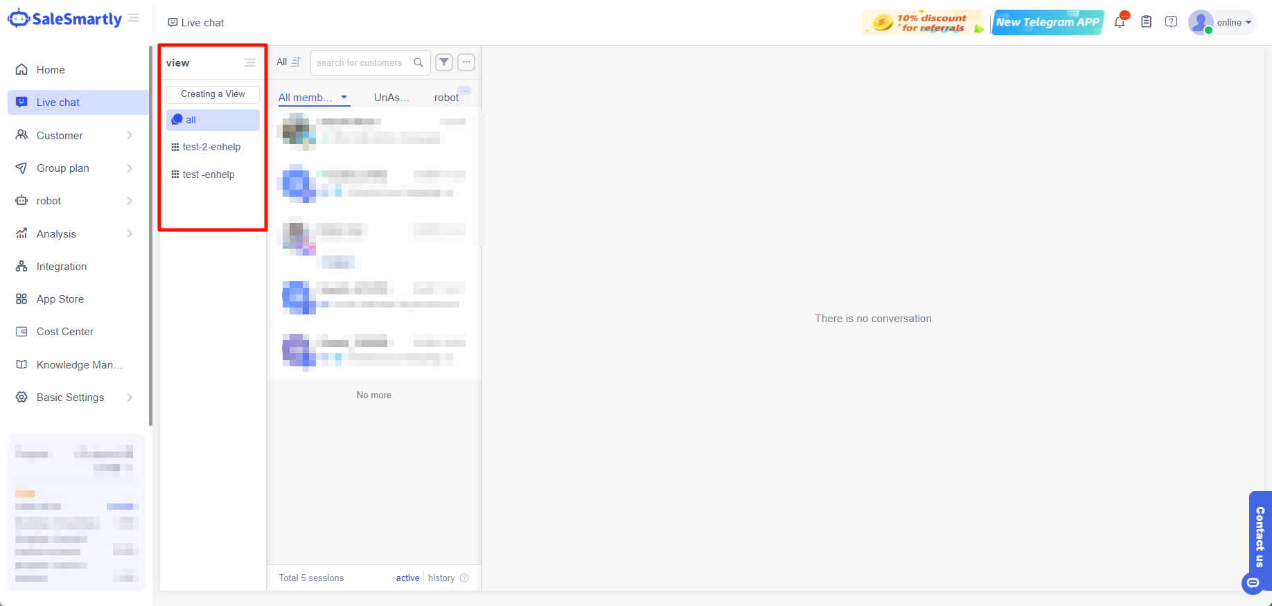 Nhóm tin nhắn tùy chỉnh