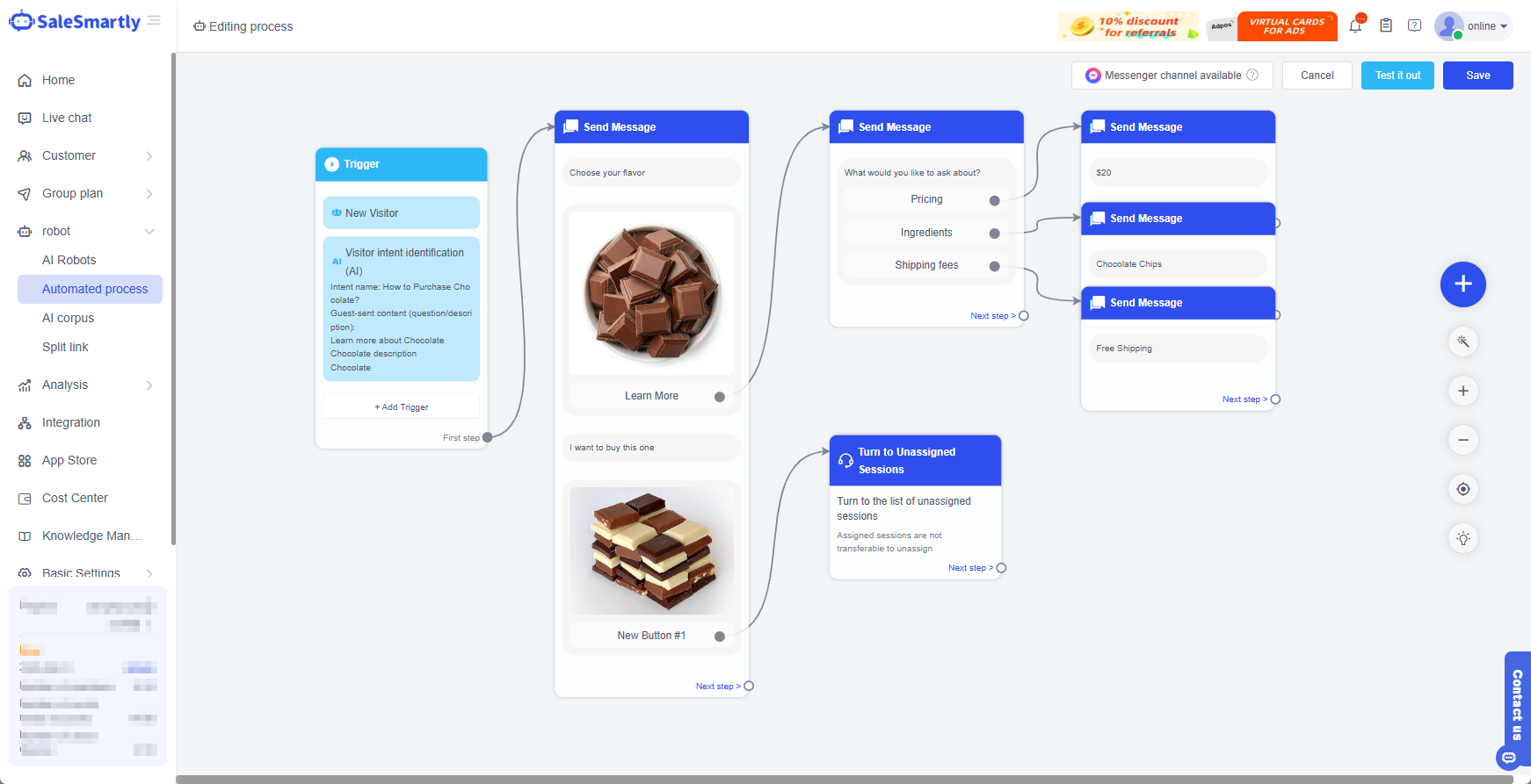 Thiết lập quy trình tự động