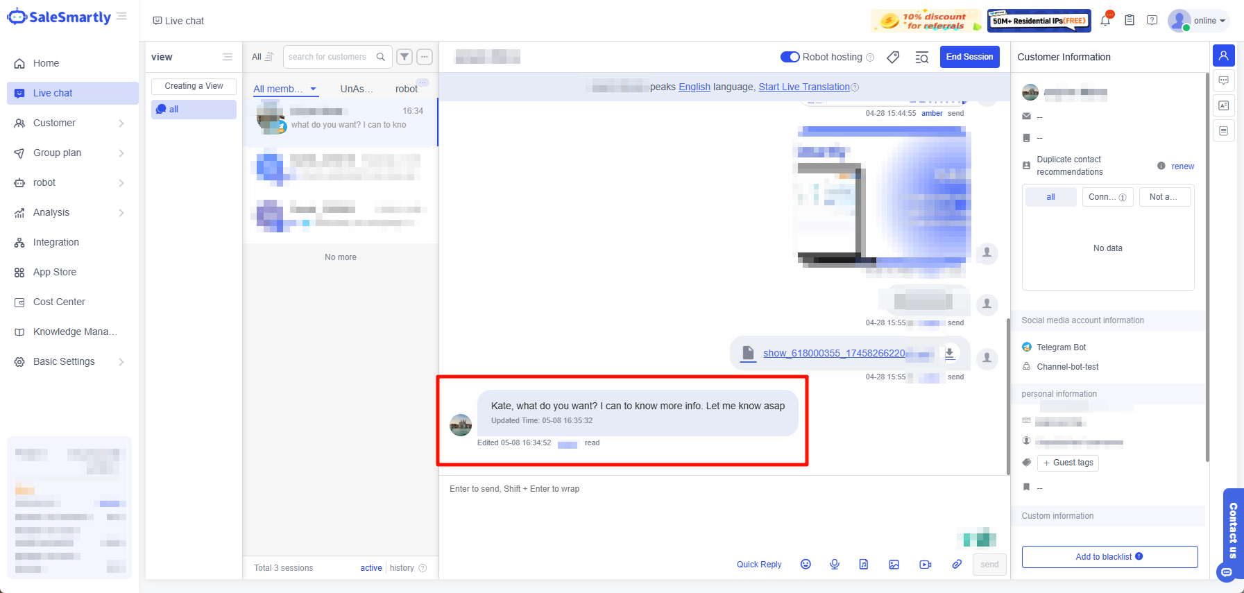 Hiển thị tin nhắn đã chỉnh sửa trên WhatsApp & Telegram
