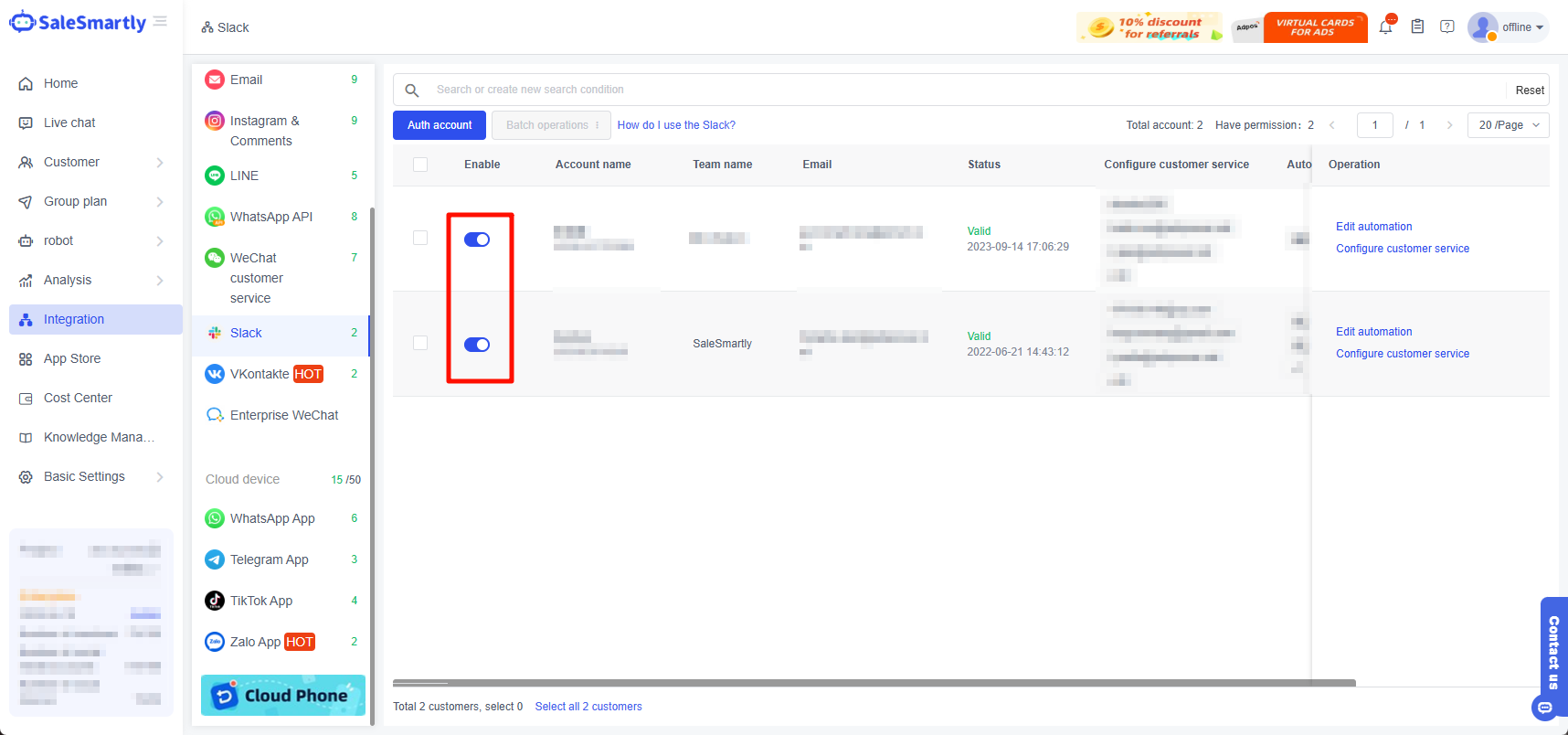 Ủy quyền thành công