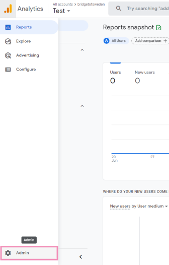 Đăng nhập vào Google Analytics