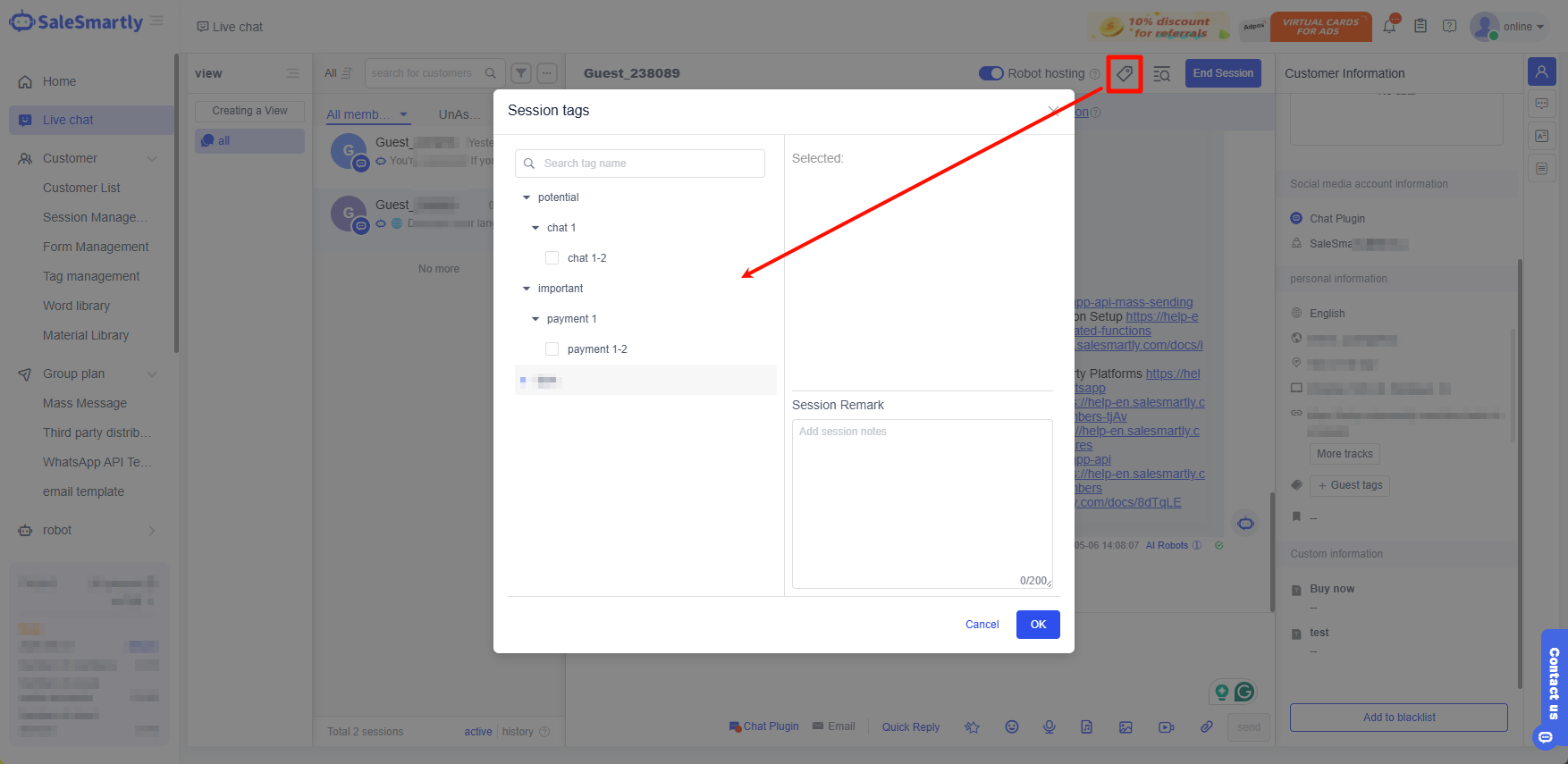 Tối ưu hiển thị nhãn phân cấp