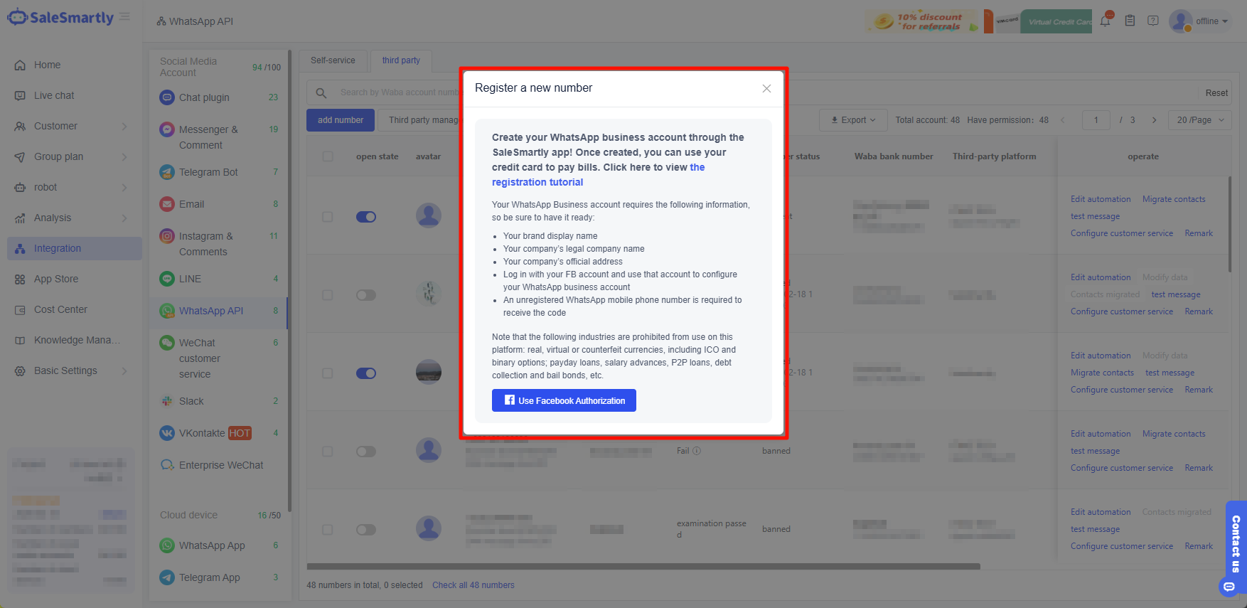 Tạo số WhatsApp API của bạn