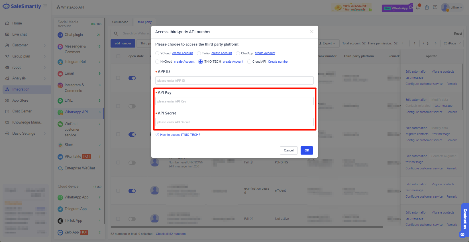 Quay lại tích hợp