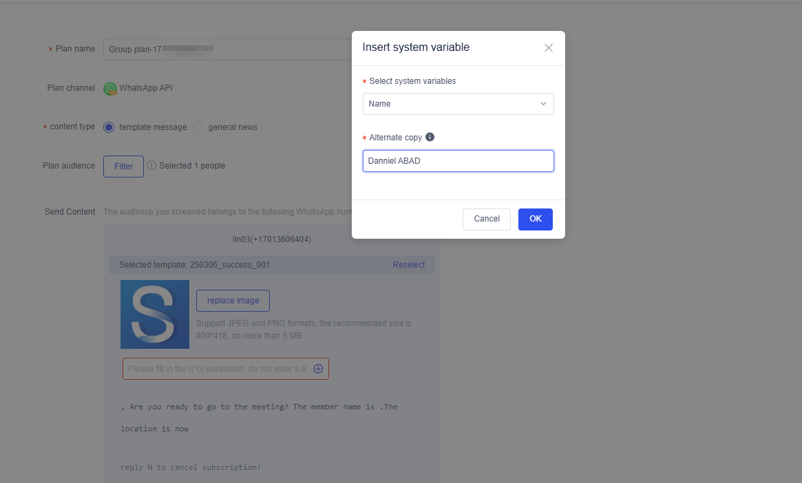 Chèn biến hệ thống