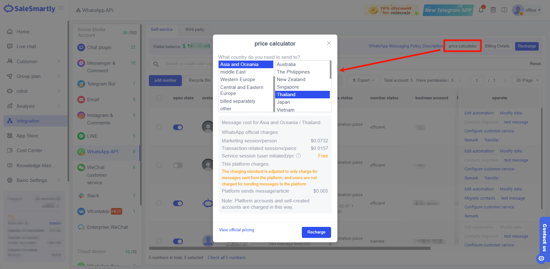 Mua số WhatsApp API