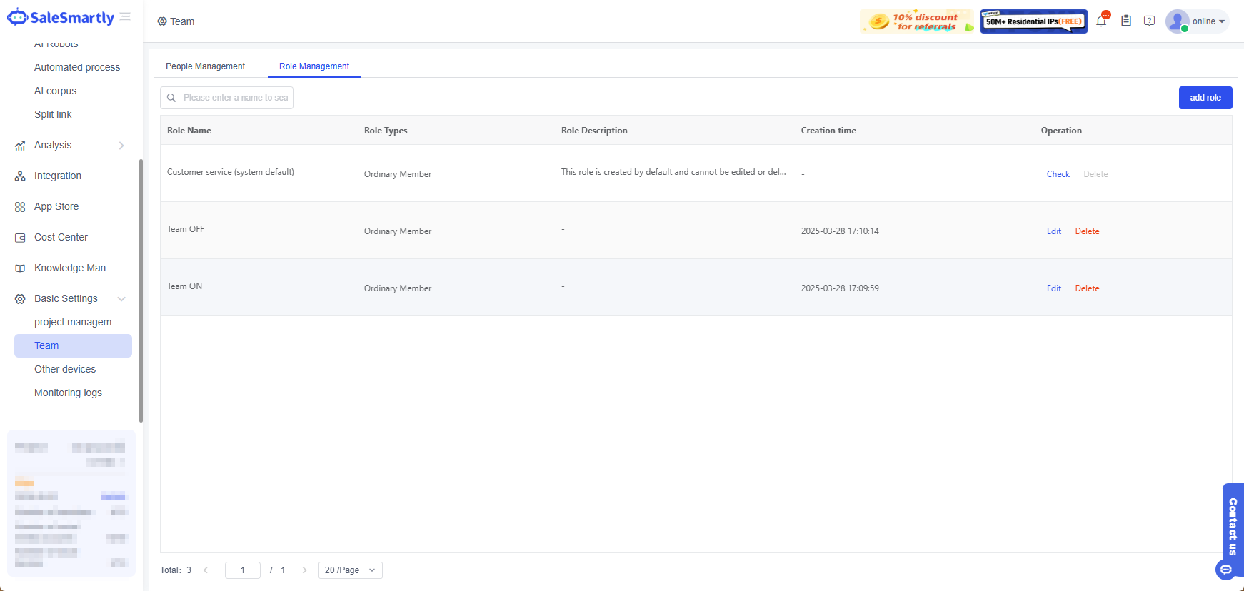 Phân quyền theo vai trò