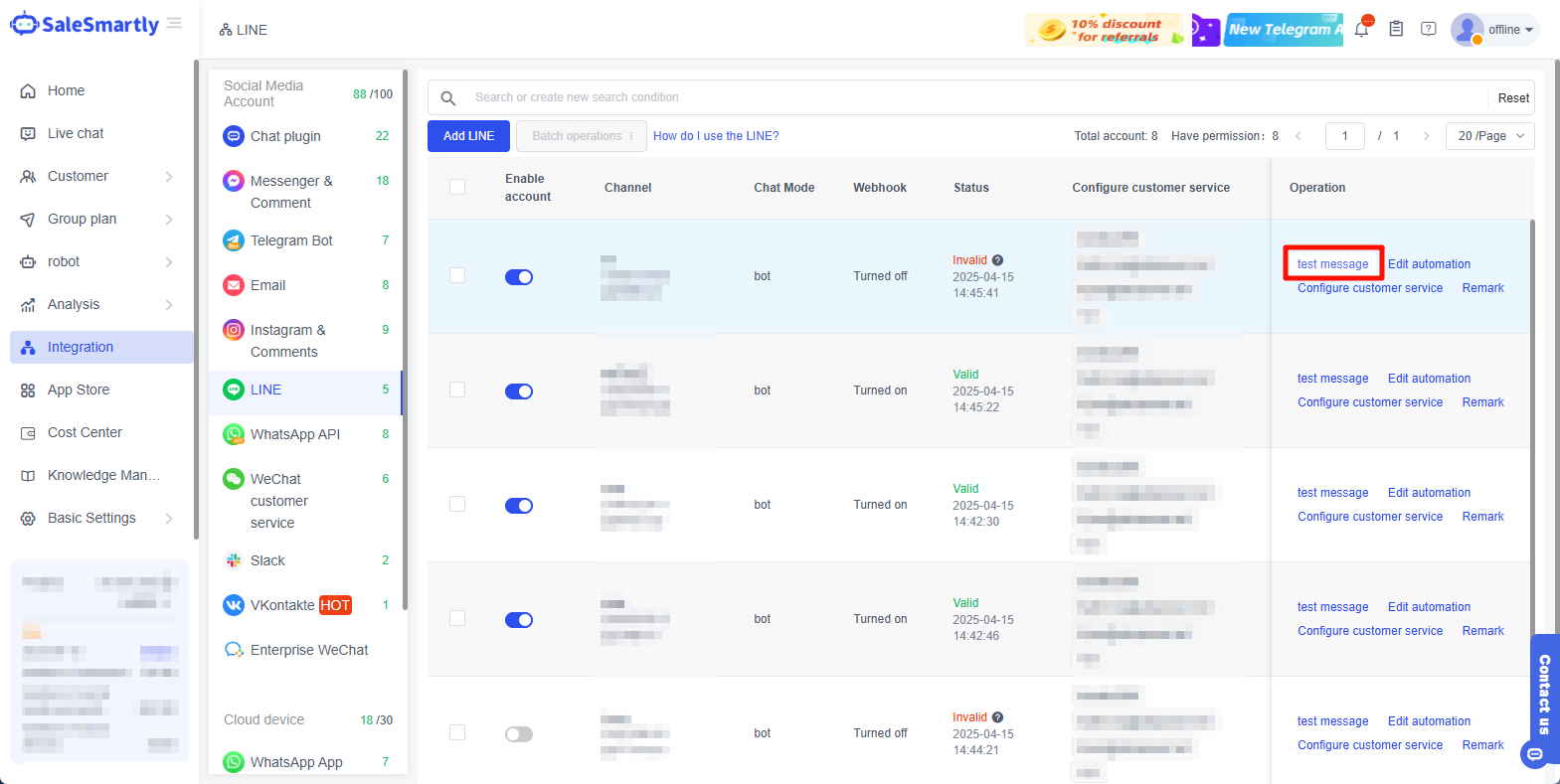 Tin nhắn kiểm tra