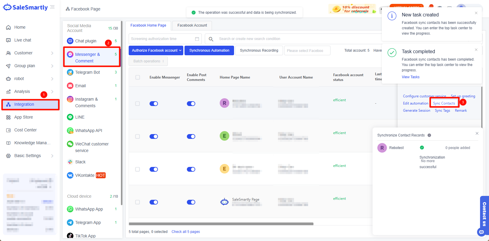 Logic đồng bộ danh bạ