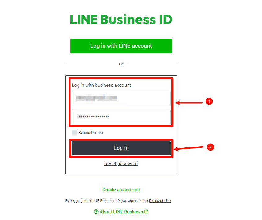 Đăng nhập LINE Official Account