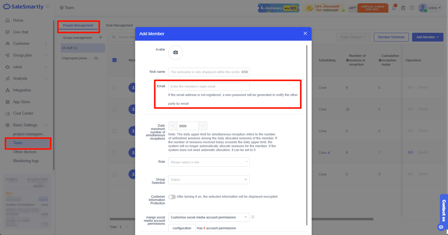 Hướng dẫn mời qua email