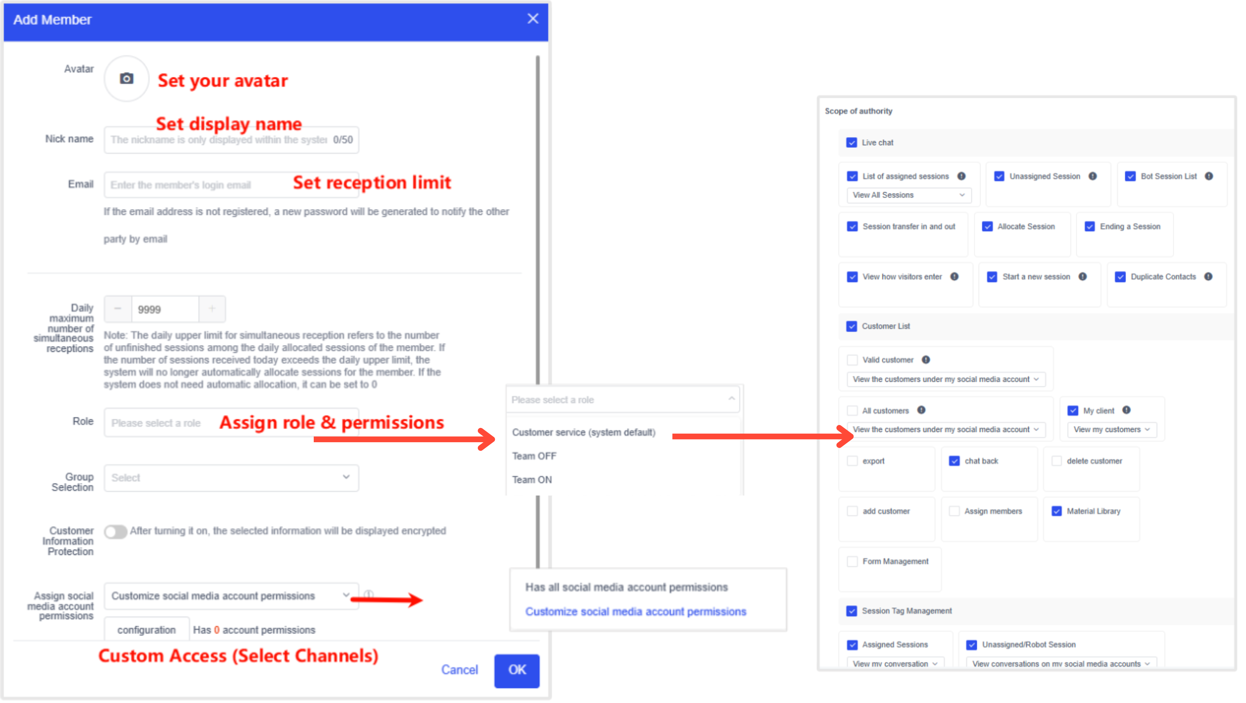 Phân quyền khách hàng