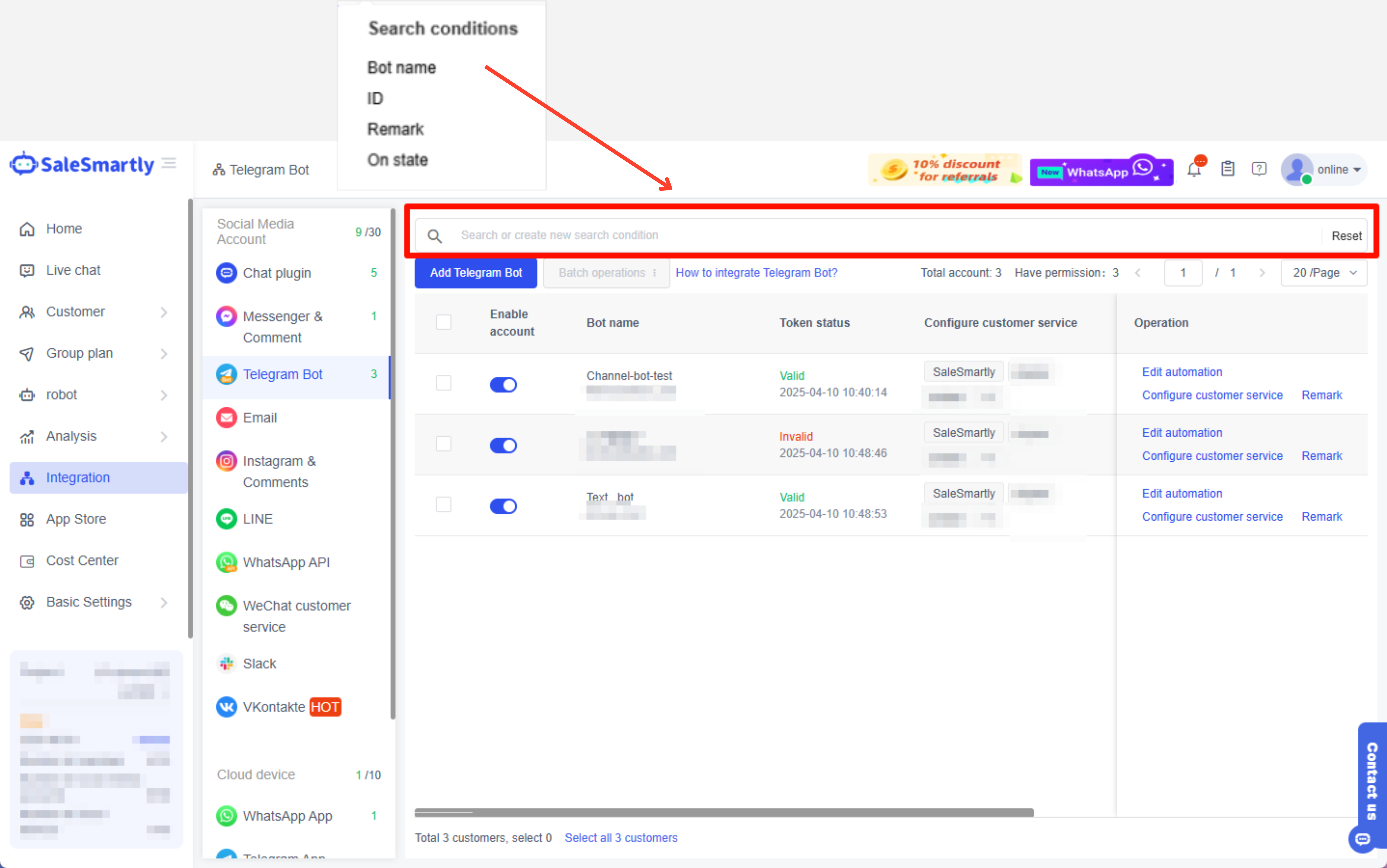 Thanh tìm kiếm toàn cục