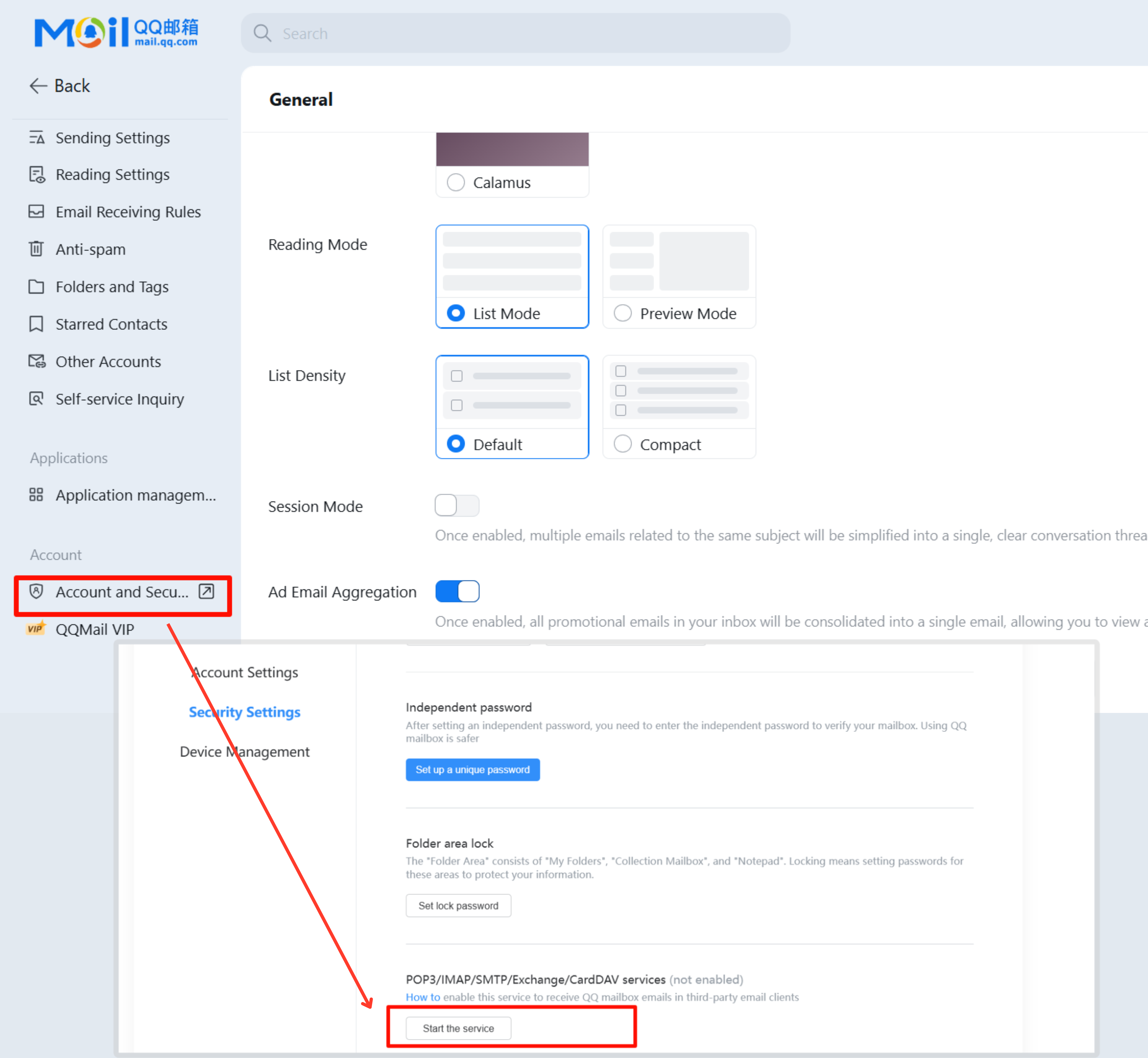 Account and Security