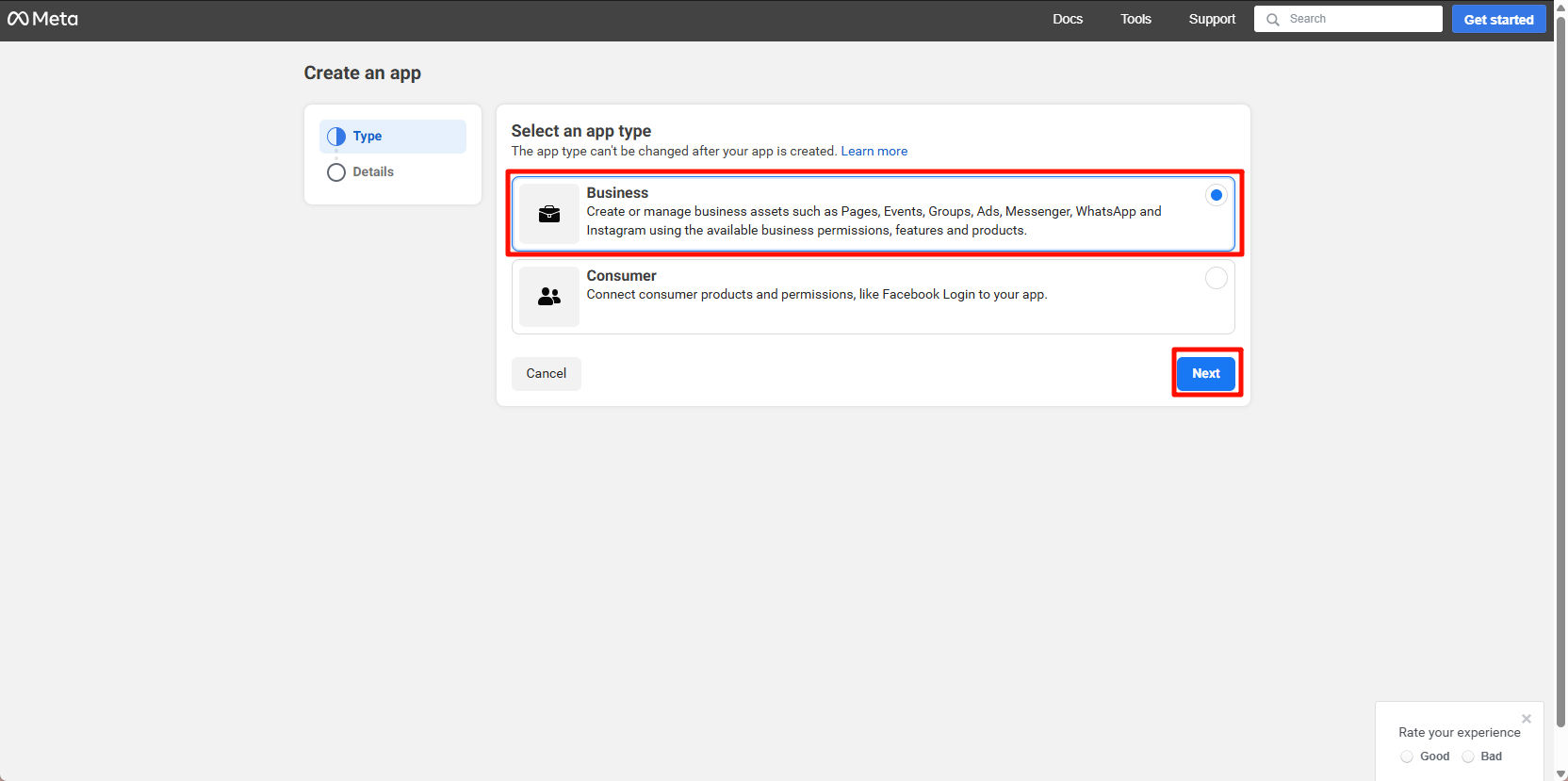 Tạo ứng dụng Facebook
