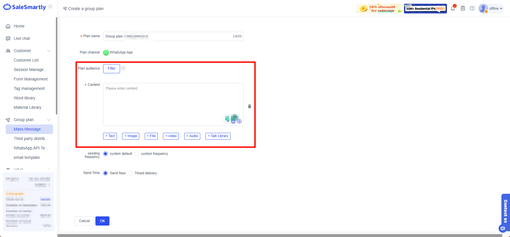 Thiết lập chiến dịch
