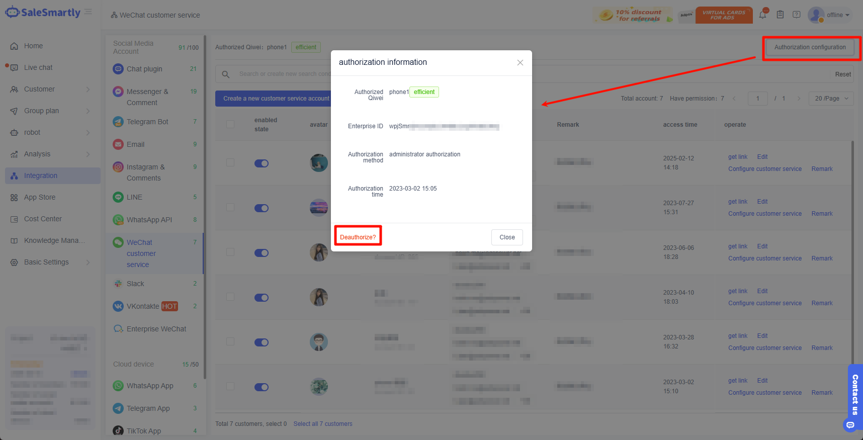 Cài đặt ủy quyền
