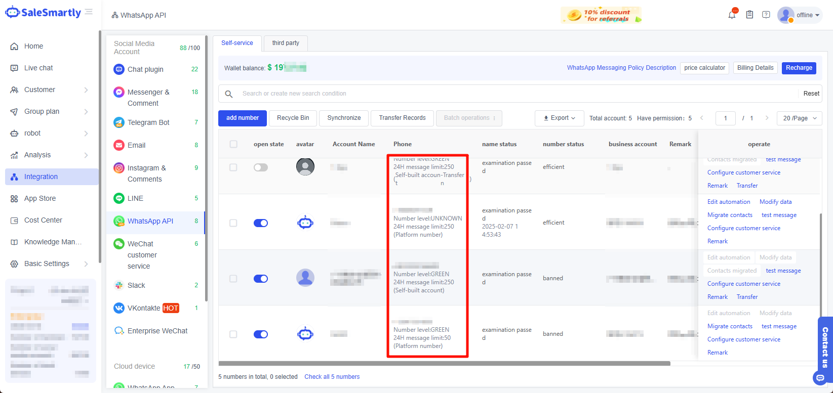 Xóa số tự đăng ký