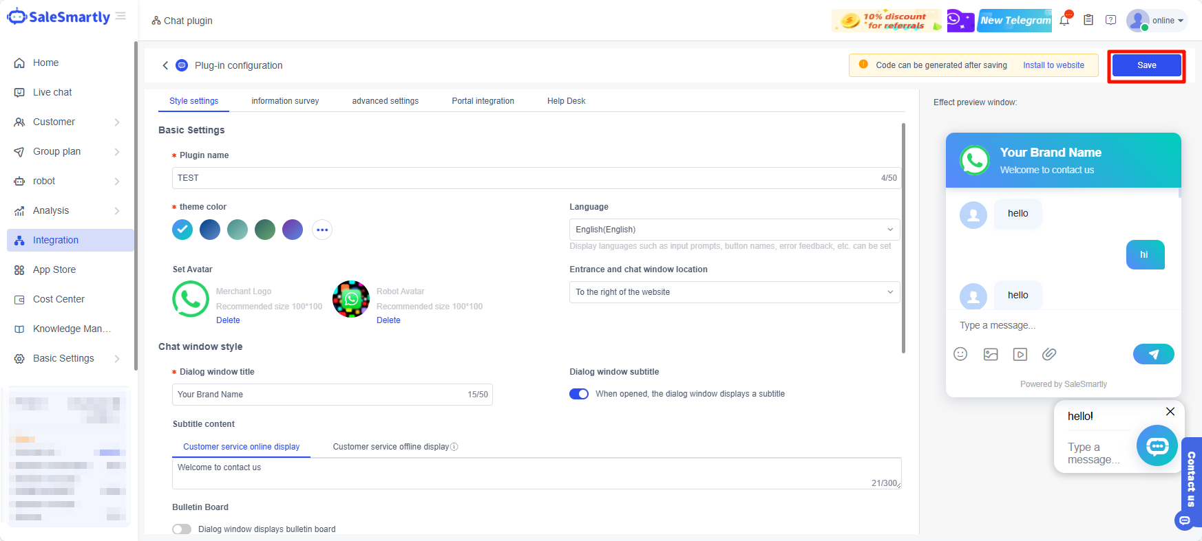 Remember to Save the Changes After Completion