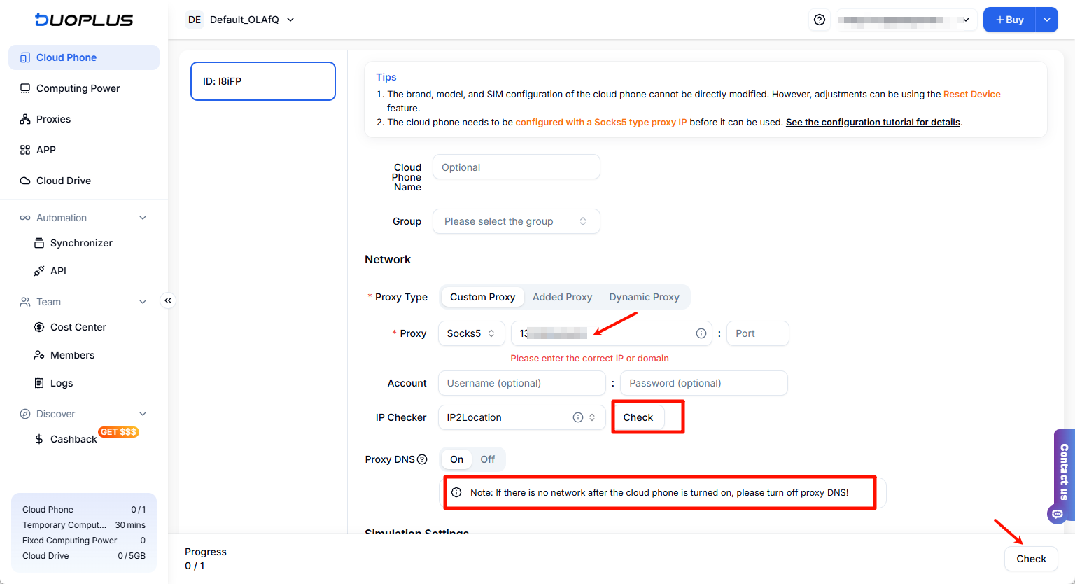 IP hoặc tên miền
