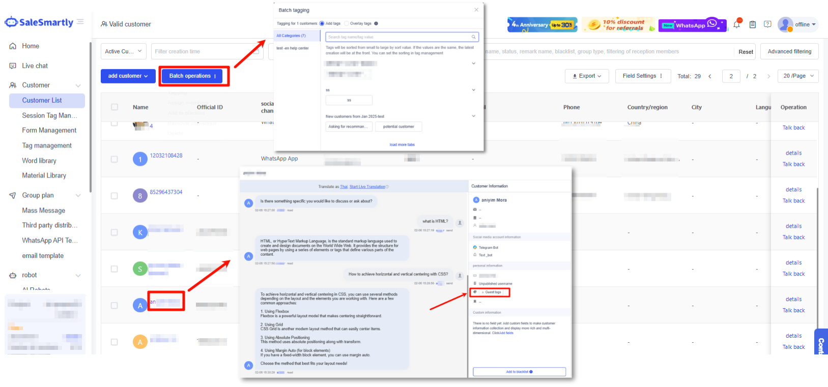 Gắn nhãn người dùng đã mở widget chat nhưng không nhắn tin