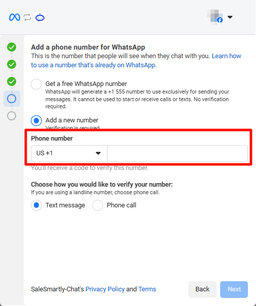Nhập số điện thoại chưa đăng ký