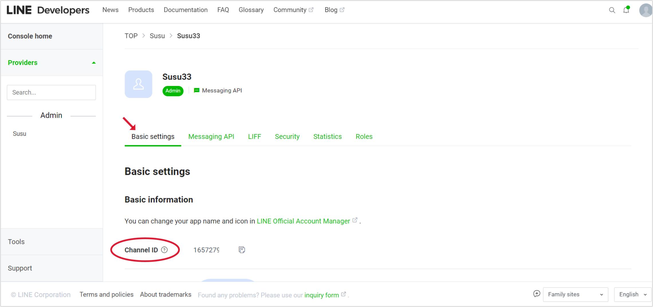 Chọn "Basic settings"